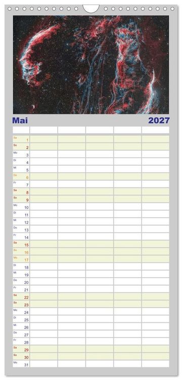 Produktbild: Familienplaner 2027 - Deepsky 2027 mit 5 Spalten (Wandkalender, 21 x 45 cm) CALVENDO