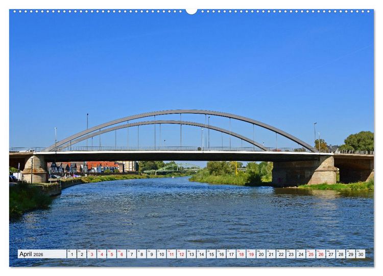Produktbild: Die alte Stadt MINDEN (hochwertiger Premium Wandkalender 2026 DIN A2 quer), Kunstdruck in Hochglanz