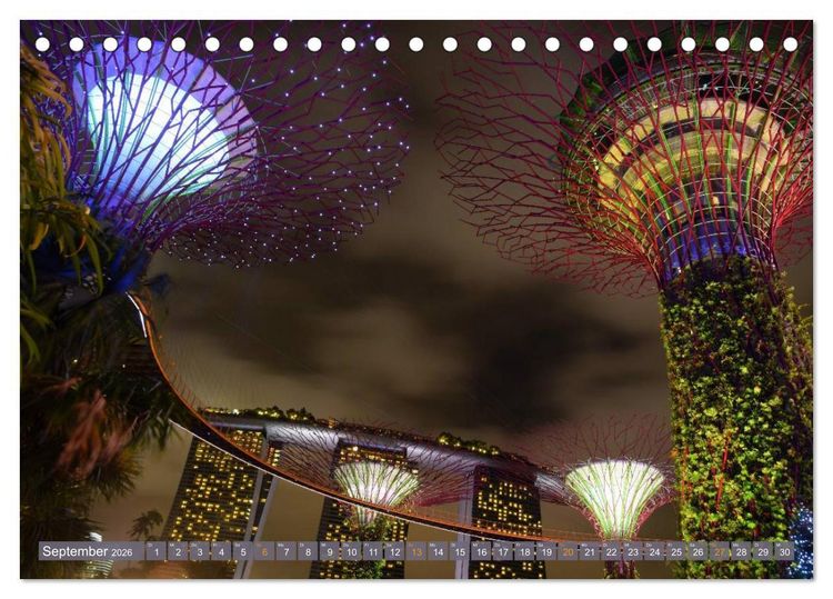 Produktbild: Singapur. Stadt der Superlative (Tischkalender 2026 DIN A5 quer), CALVENDO Monatskalender