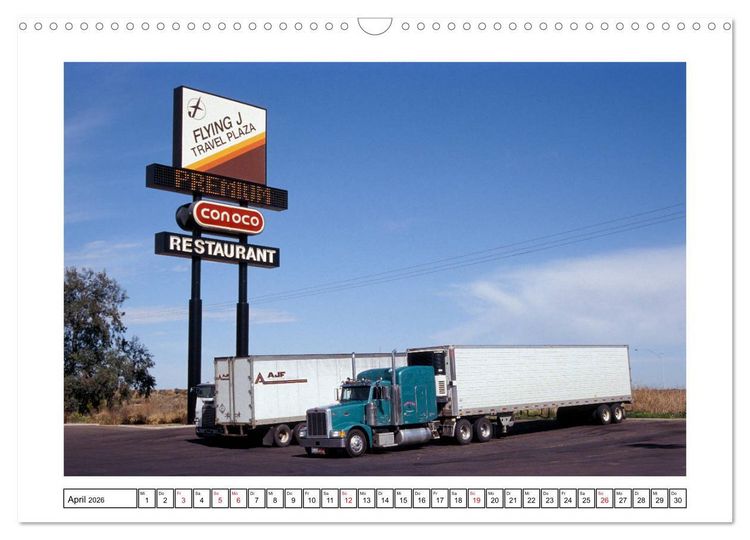 Produktbild: US-Trucks - Auf Achse in Amerika (Wandkalender 2026 DIN A3 quer), CALVENDO Monatskalender
