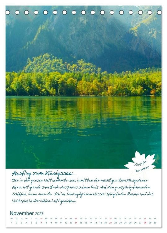 Produktbild: Dahoam erleben! Einmalige Wander-und Naturerlebnisse in Oberbayern (Tischkalender 2027 DIN A5 hoch), CALVENDO Monatskalender