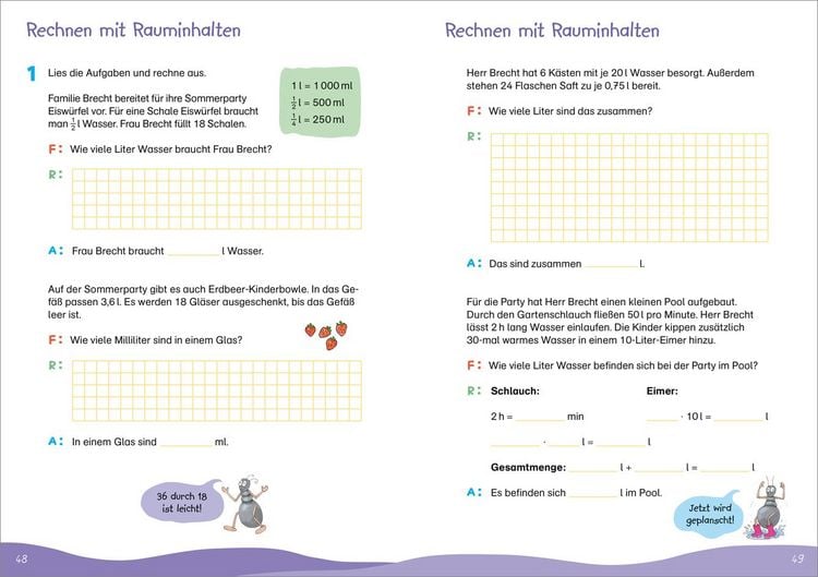 Produktbild: Fit f&uuml;r Textaufgaben 4. Klasse. Mein &Uuml;bungsheft