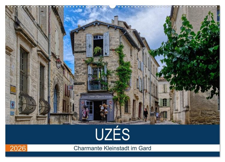 Produktbild: Uz&eacute;s - Charmante Kleinstadt im Gard (Wandkalender 2026 DIN A2 quer), CALVENDO Monatskalender