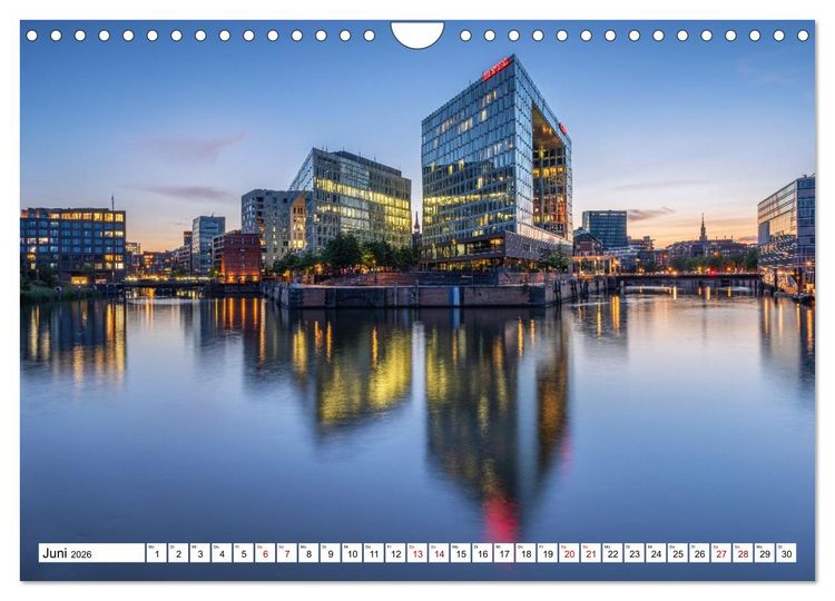 Produktbild: Urbane Impressionen: Hansestadt Hamburg - Tor zur Welt (Wandkalender 2026 DIN A4 quer), CALVENDO Monatskalender
