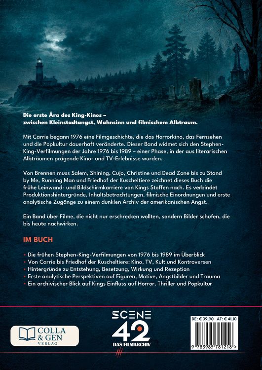 Produktbild: Stephen King, Band 1: Die Filme von 1976 bis 1989 (Scene 42-Das Filmarchiv)