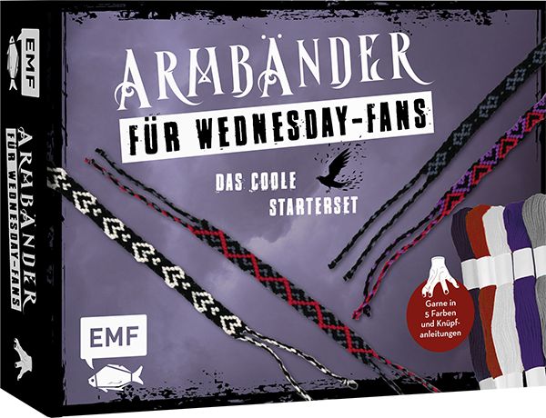 Produktbild: Armb&auml;nder f&uuml;r Wednesday-Fans kn&uuml;pfen