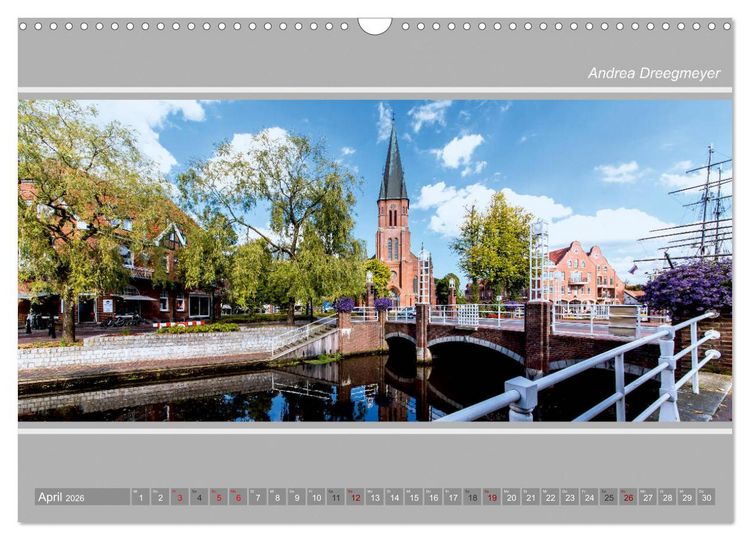 Produktbild: Papenburg-Panorama (Wandkalender 2026 DIN A3 quer), CALVENDO Monatskalender