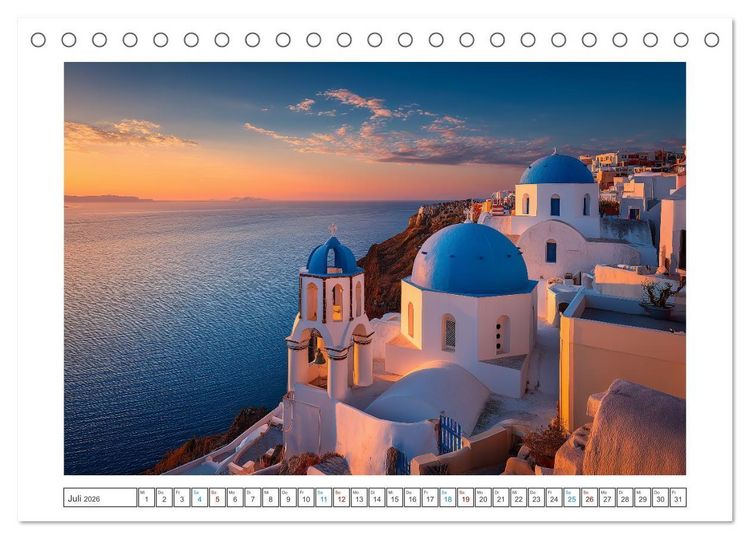 Produktbild: City Dreams & Travel Vibes (Tischkalender 2026 DIN A5 quer), CALVENDO Monatskalender