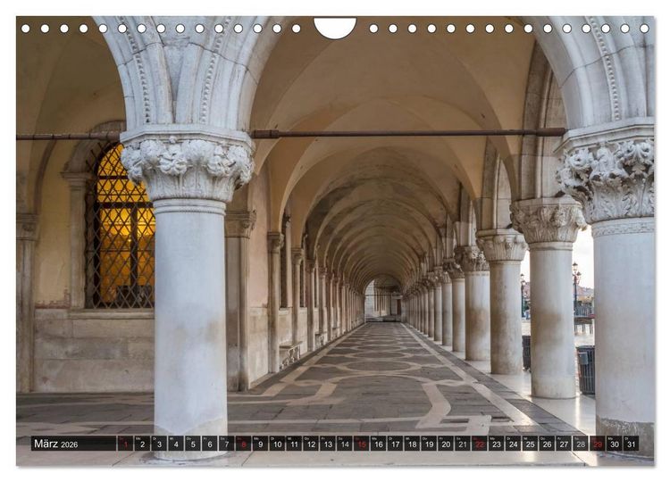 Produktbild: VENEDIG charmante Details (Wandkalender 2026 DIN A4 quer), CALVENDO Monatskalender