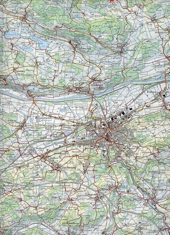 Produktbild: Swisstopo 1 : 50 000 Frauenfeld