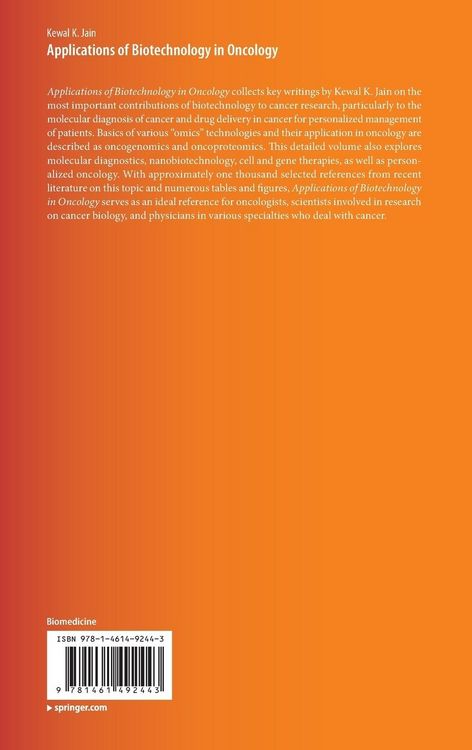 Produktbild: Applications of Biotechnology in Oncology
