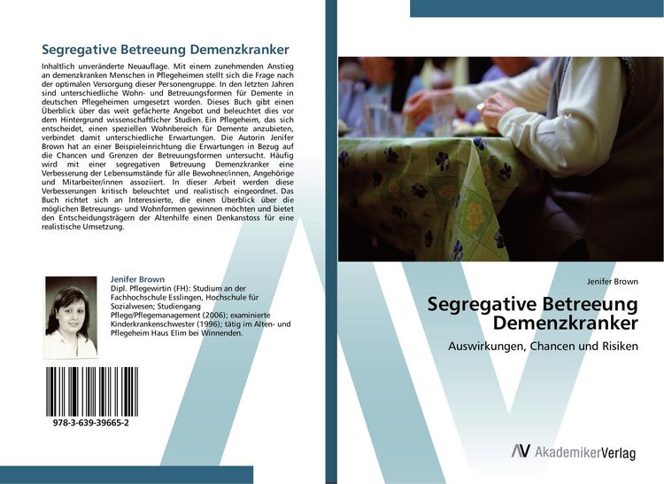 Produktbild: Segregative Betreeung Demenzkranker