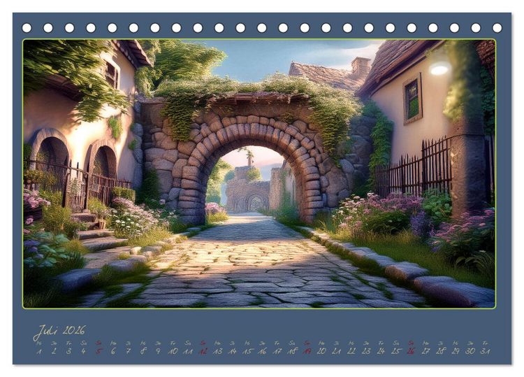 Produktbild: Landschaft romantisch gesehen (Tischkalender 2026 DIN A5 quer), CALVENDO Monatskalender