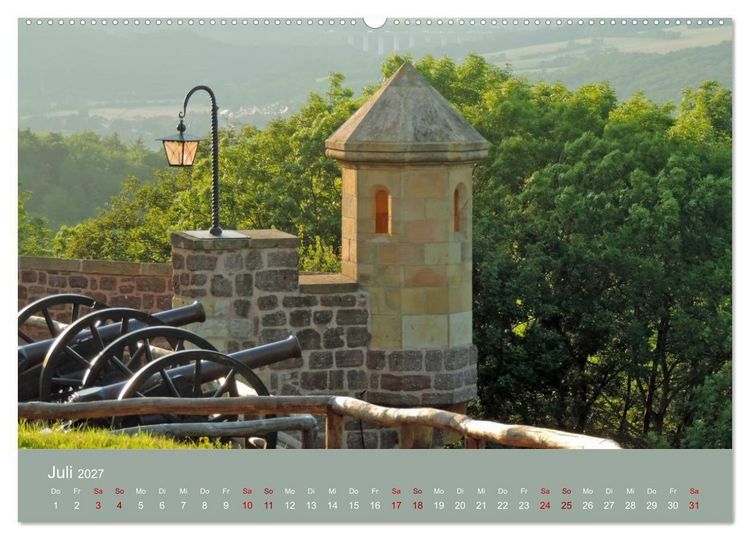 Produktbild: Die Wartburg - Weltkulturerbe im Herzen Deutschlands (hochwertiger Premium Wandkalender 2027 DIN A2 quer), Kunstdruck in Hochglanz