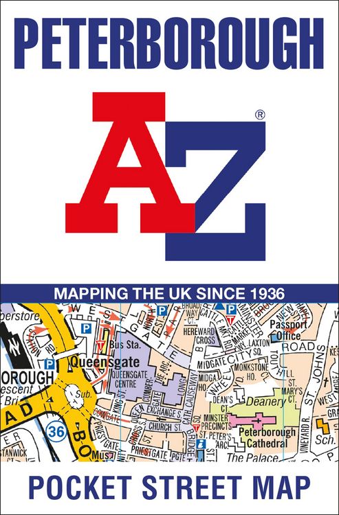 Produktbild: Peterborough A-Z Pocket Street Map