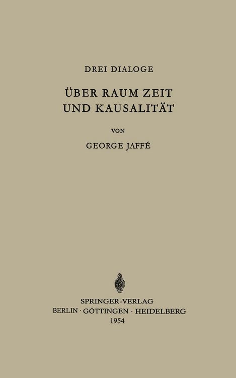 Produktbild: &Uuml;ber Raum, Zeit und Kausalit&auml;t