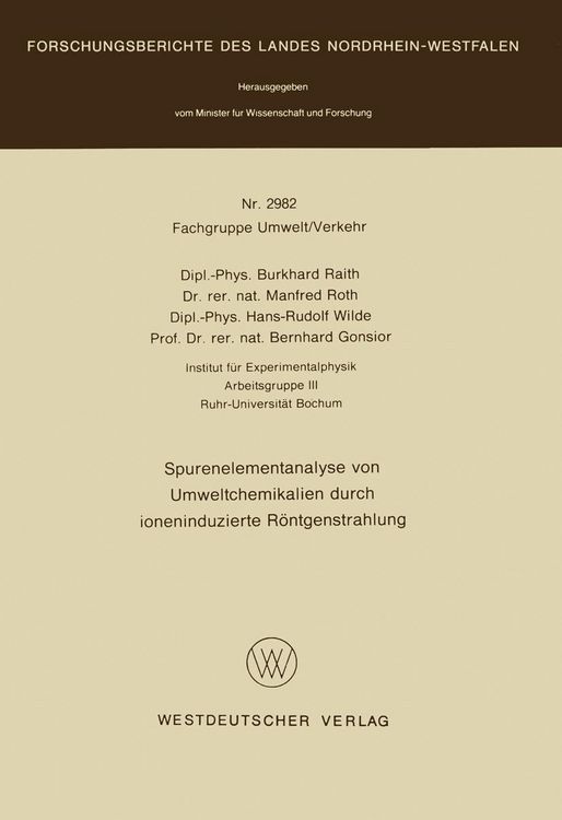 Produktbild: Spurenelementanalyse von Umweltchemikalien durch ioneninduzierte R&ouml;ntgenstrahlung