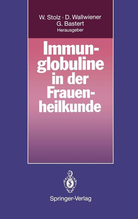 Produktbild: Immunglobuline in der Frauenheilkunde