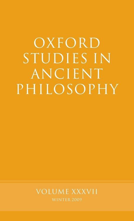 Produktbild: Oxford Studies in Ancient Philosophy