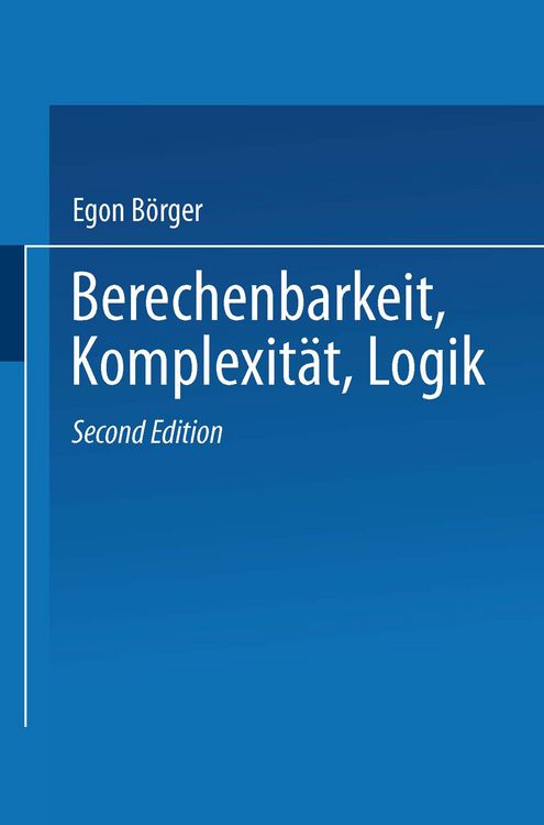 Produktbild: Berechenbarkeit, Komplexit&auml;t, Logik