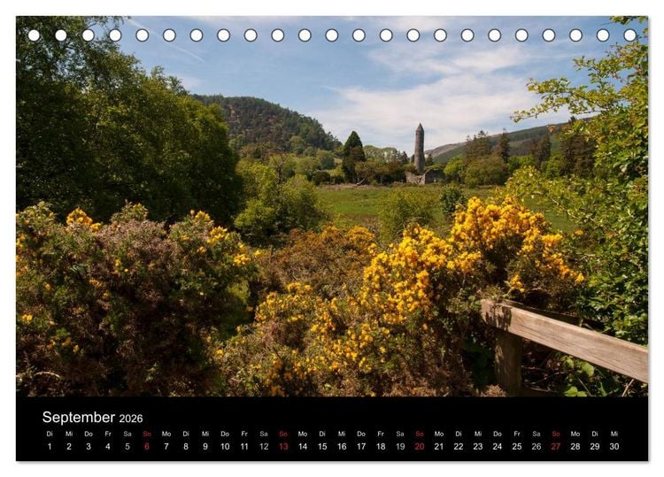 Produktbild: Unterwegs in Irland (Tischkalender 2026 DIN A5 quer), CALVENDO Monatskalender