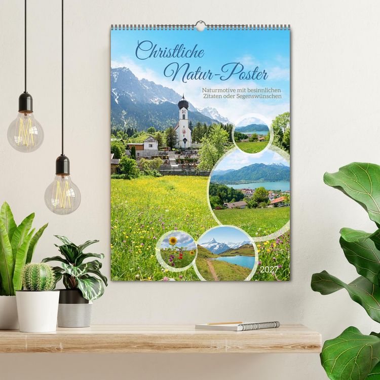 Produktbild: Christliche Natur-Poster (Wandkalender 2027 DIN A2 hoch), CALVENDO Monatskalender