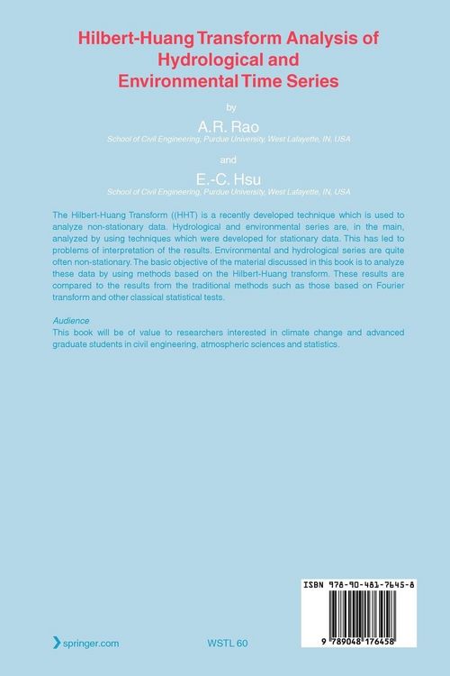 Produktbild: Hilbert-Huang Transform Analysis of Hydrological and Environmental Time Series
