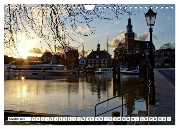 Produktbild: Leer - Ostfriesische Impressionen 2026 (Wandkalender 2026 DIN A4 quer), CALVENDO Monatskalender