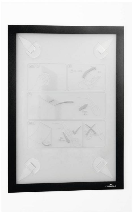 Produktbild: Durable 484301 Dokumentenhalter Schwarz (B x H) 236mm x 323mm DIN A4hoch, DIN A4 quer