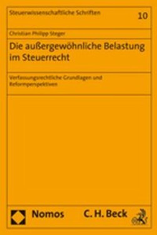 Produktbild: Die au&szlig;ergew&ouml;hnliche Belastung im Steuerrecht
