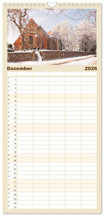Produktbild: Familienplaner 2026 - Gr&ouml;mitz - Ostseebad an der Sonnenseite mit 5 Spalten (Wandkalender, 21 x 45 cm) CALVENDO