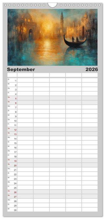Produktbild: Familienplaner 2026 - Visionen aus 1001 Nacht mit 5 Spalten (Wandkalender, 21 x 45 cm) CALVENDO