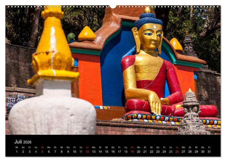 Produktbild: Namaste Nepal (Wandkalender 2026 DIN A2 quer), CALVENDO Monatskalender
