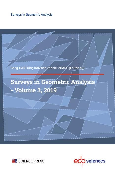 Produktbild: Surveys in Geometric Analysis - Volume 3, 2019