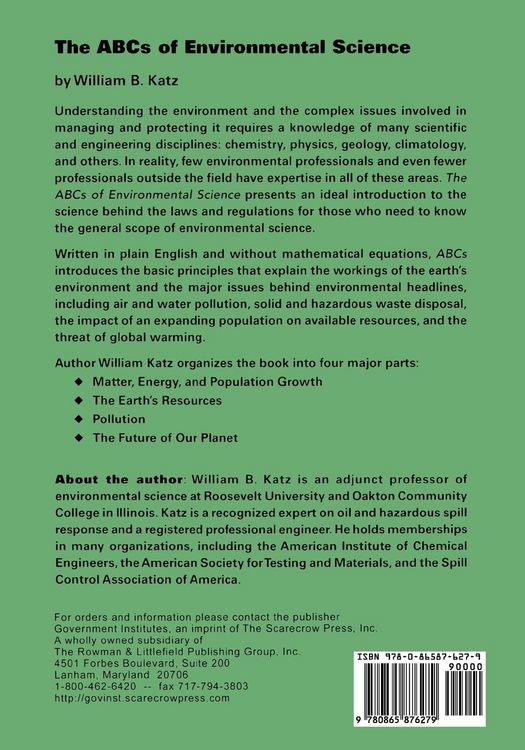 Produktbild: ABCs of Environmental Science