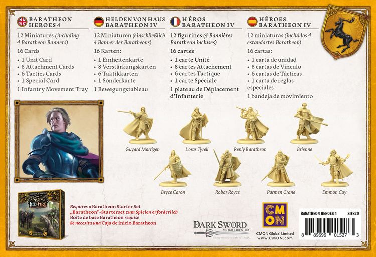 Produktbild: Song of Ice & Fire - Baratheon Heroes 4 (Helden von Haus Baratheon IV) DE/EN/ES/FR