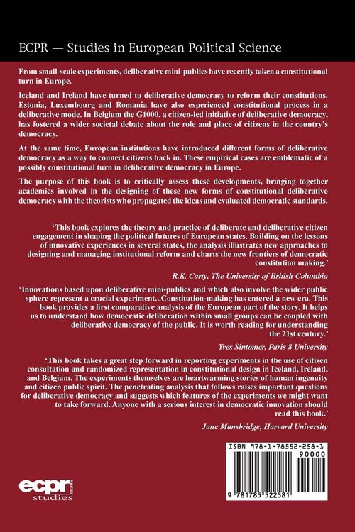 Produktbild: Constitutional Deliberative Democracy in Europe