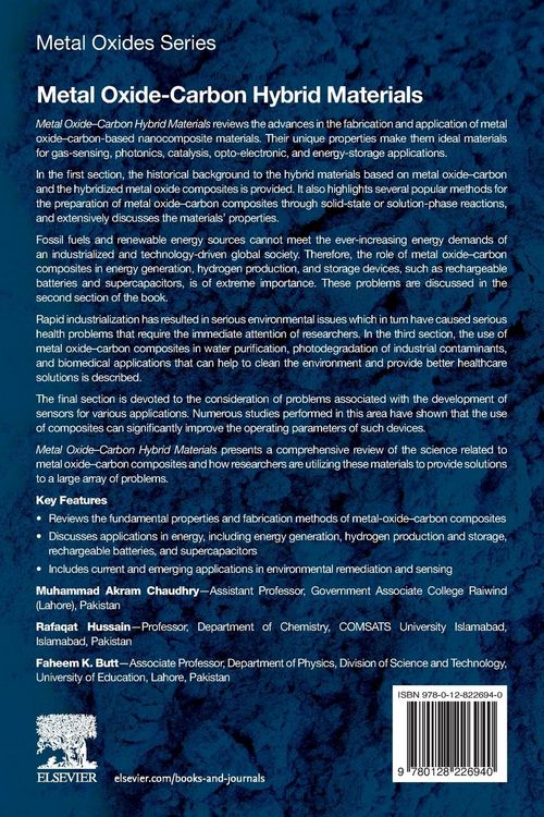 Produktbild: Metal Oxide-Carbon Hybrid Materials