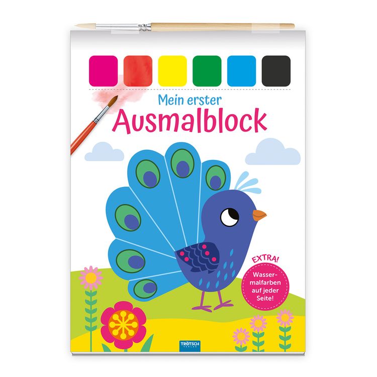 Produktbild: Tr&ouml;tsch Malbuch Mein erster Ausmalblock Pfau