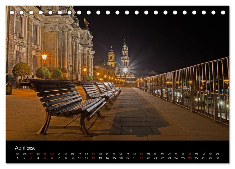 Produktbild: Dresden und Umgebung (Tischkalender 2026 DIN A5 quer), CALVENDO Monatskalender