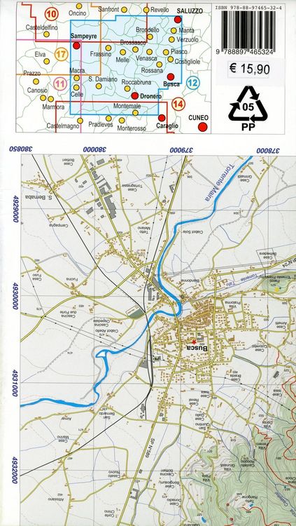 Produktbild: Bassa Valle Varaita - Bassa Valle Maira 1 : 25 000