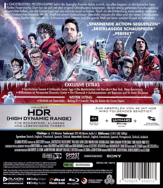 Produktbild: Ghostbusters: Frozen Empire (4K Ultra HD+Blu-ray)