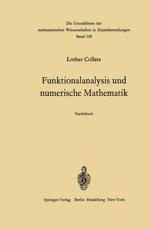 Produktbild: Funktionalanalysis und numerische Mathematik