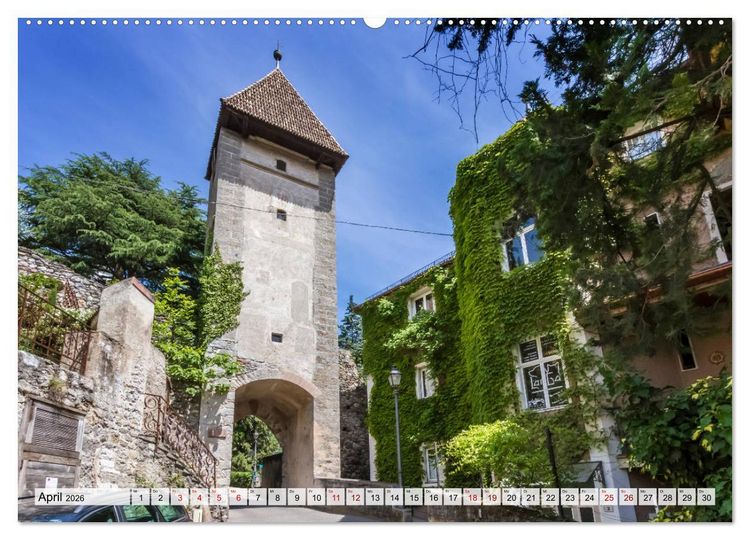 Produktbild: MERAN Idyllische Altstadt (hochwertiger Premium Wandkalender 2026 DIN A2 quer), Kunstdruck in Hochglanz
