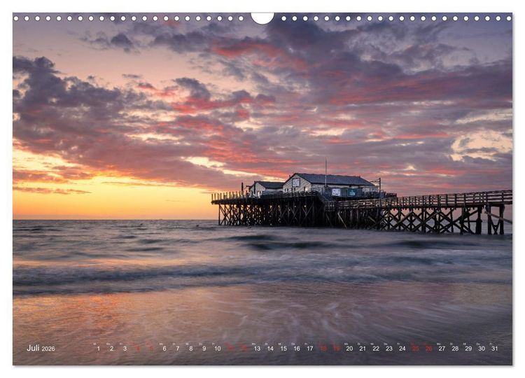 Produktbild: Nordseeurlaub in St. Peter-Ording (Wandkalender 2026 DIN A3 quer), CALVENDO Monatskalender