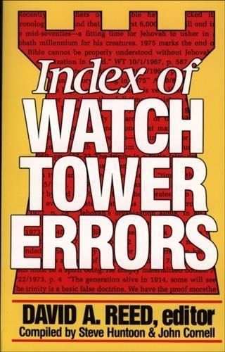 Produktbild: Index of Watchtower Errors 1879 to 1989