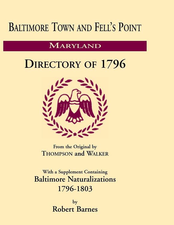 Produktbild: Baltimore and Fell's Point Directory of 1796