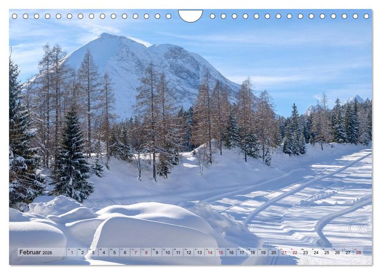 Produktbild: Schneeliebe (Wandkalender 2026 DIN A4 quer), CALVENDO Monatskalender