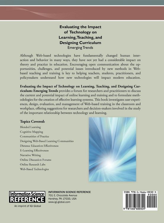 Produktbild: Evaluating the Impact of Technology on Learning, Teaching, and Designing Curriculum