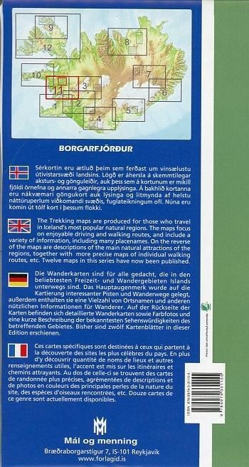 Produktbild: Island Serkort 11 Borgarfjordur 1 : 100 000